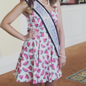 Vintage inspired watermelon dress